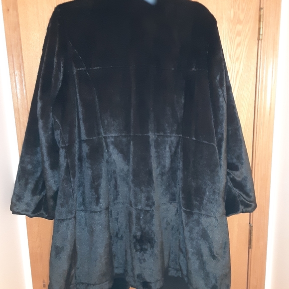 Womens plus size 1X full length reversible coat - Picture 2 of 7